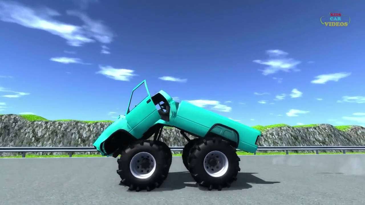 Monster Truck Adventure Videos Car Wash Videos For Children YouTube