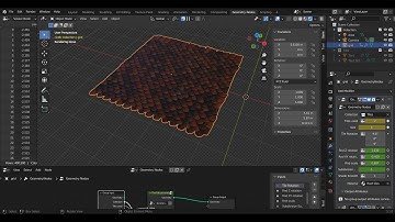 Blender Geometry Nodes - Procedural Roof tiles