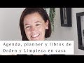 Agenda, planner y libros de Orden y Limpieza en casa