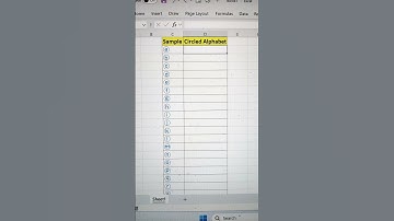 Create Circled Alphabet Series In Excel 💯 | Excel Tips 🔥 #shorts #exceltricks #interview #bytetech