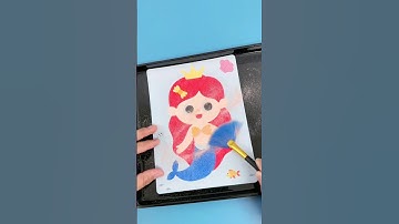 Hướng dẫn tô tranh cát đúng cách #review #thủcông #funnyshorts