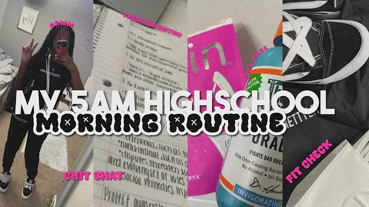 MY 5AM SCHOOL MORNING ROUTINE ☆ grwm , skin care , chit chat , ootd