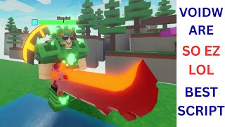 Hacker With Rageblade Destroys Sweats In Roblox Bedwars Voidware Best Exploit