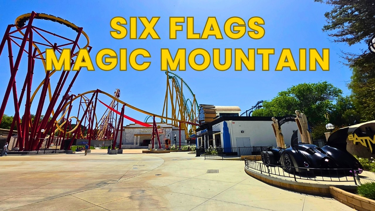 Six Flags Magic Mountain Los Angeles Full Tour 2026 - YouTube