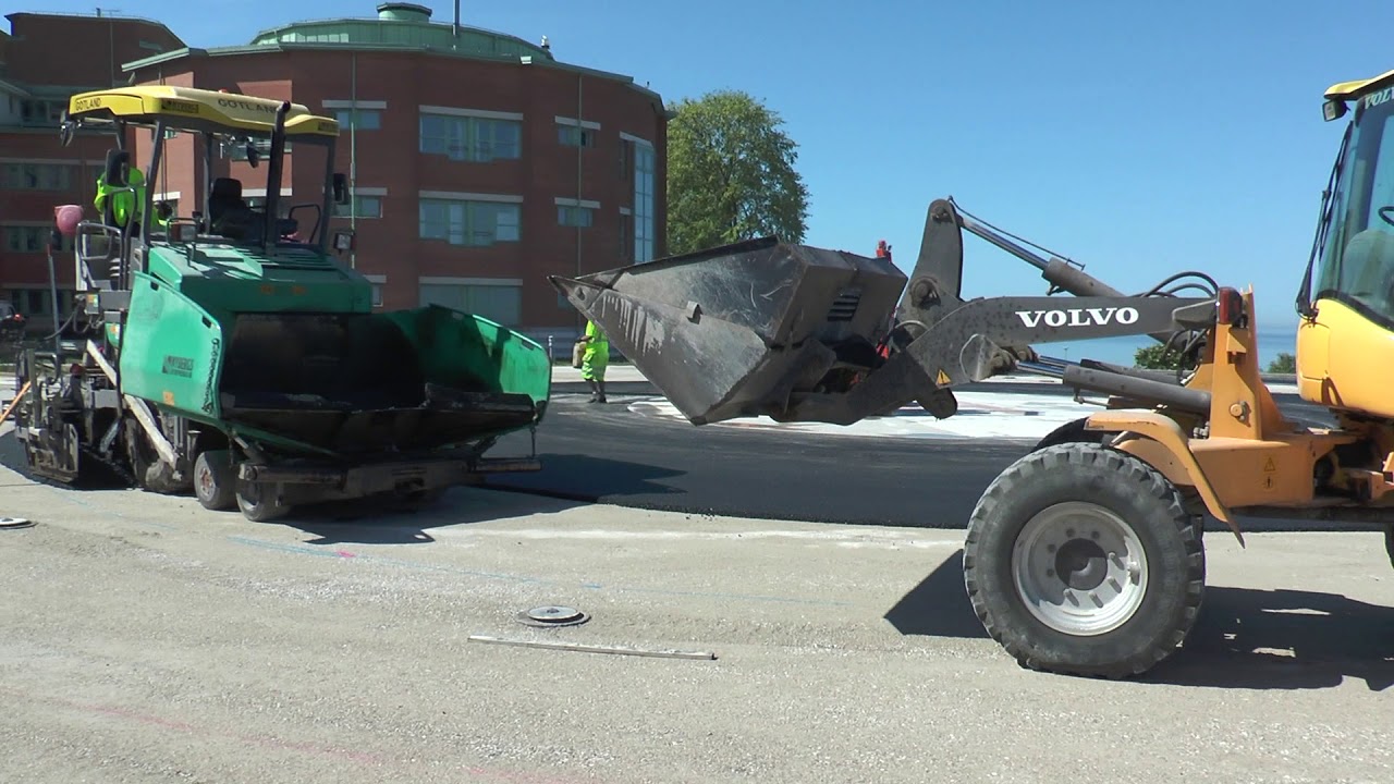 Helikopterplattan får ny asfalt Maj 2018