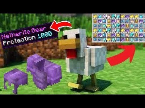 Minecraft but eggs drops op items