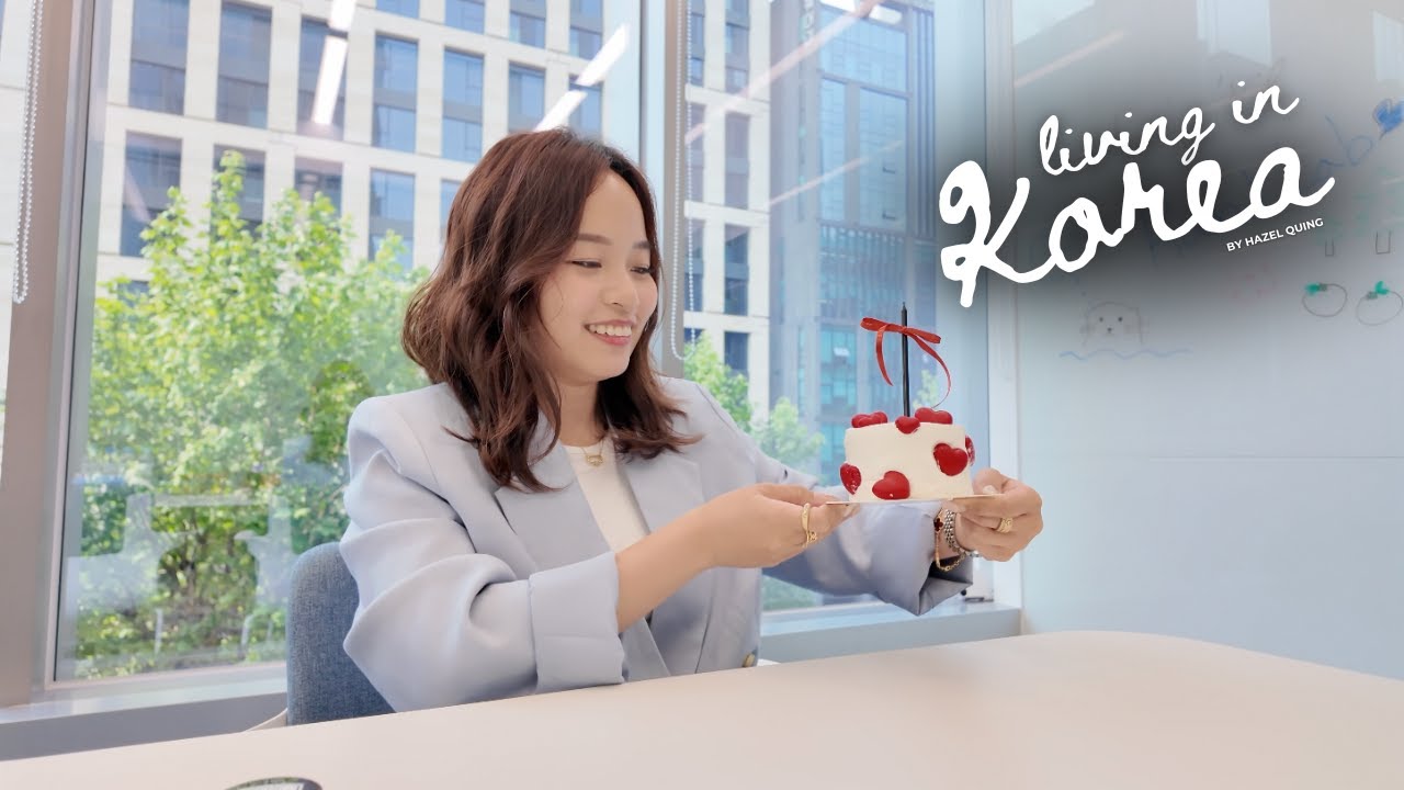 Living in Korea | kbeauty office, lowkey birthday, surprise visitors & book shopping