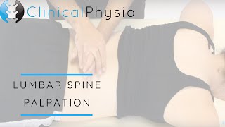 Lumbar Spine Palpation | Clinical Physio