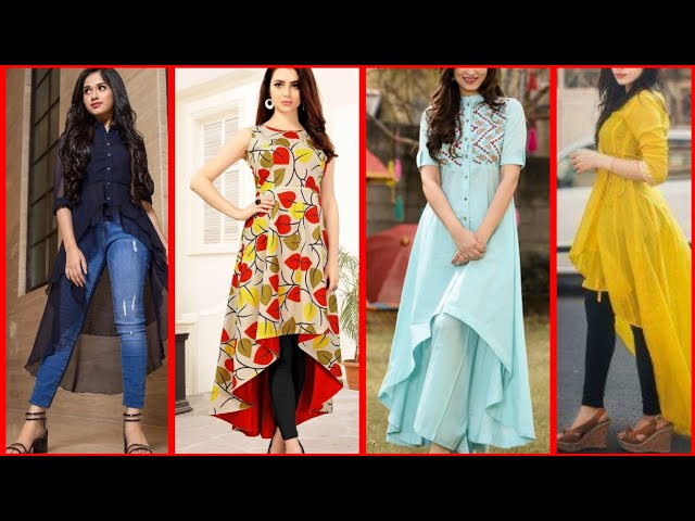 Buy up and down kurti for jeans in India @ Limeroad