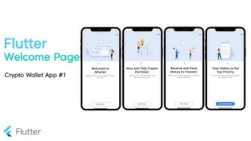 Flutter Welcome Page - Speed Code [Crypto Wallet App #1]