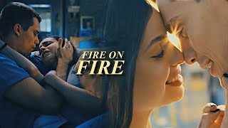 Luke and Cassie ► Fire On Fire | Purple Hearts Resimi