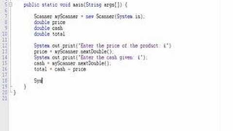 Java Programming - Change Calculator