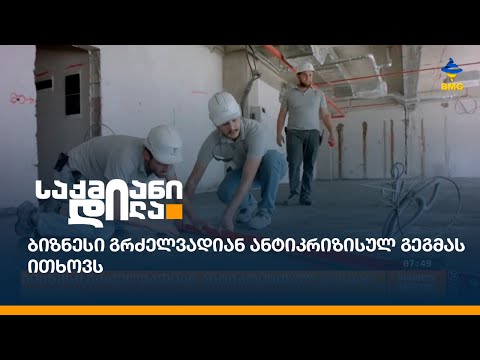 ბიზნესი გრძელვადიან ანტიკრიზისულ გეგმას ითხოვს