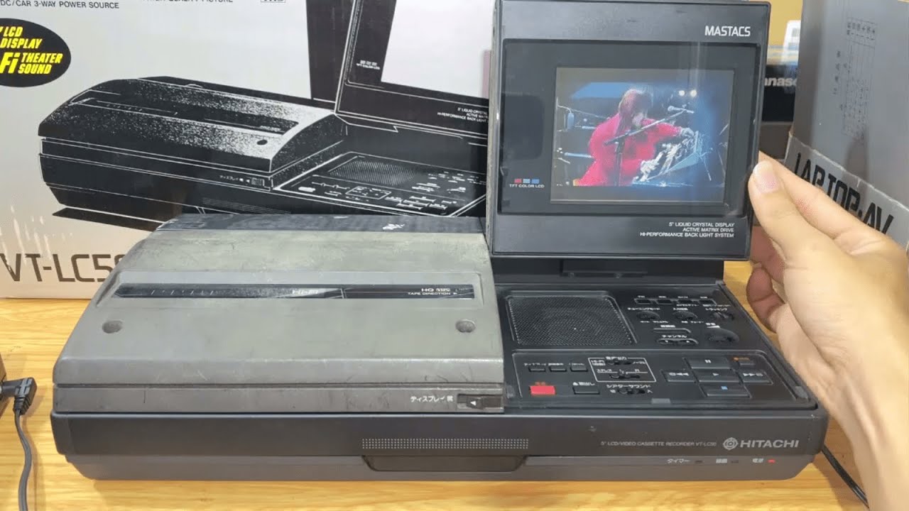 希少！広島発！LAP TOP-AV VT-LC50 VHS ポータブルTV 希少！広島発！LAP TOP-AV VT-LC50 VHS ポータブルTV Hitachi VT-LC50