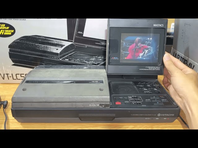 希少！広島発！LAP TOP-AV VT-LC50 VHS ポータブルTV 希少！広島発！LAP TOP-AV VT-LC50 VHS ポータブルTV Hitachi VT-LC50