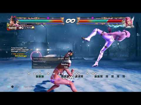 Josie CH db+2 or CH d+2 Staple Combos Version 5 Tekken 7 20220901154702