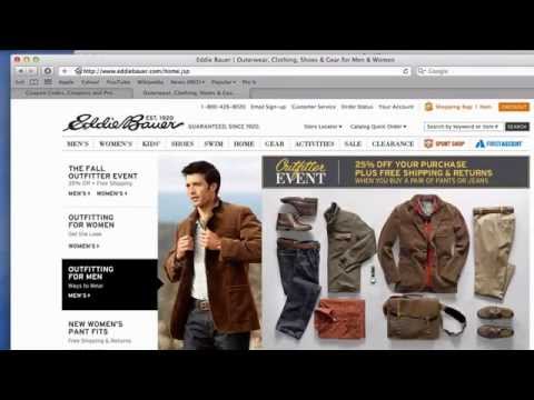 Shopping Online with Eddie Bauer Coupons