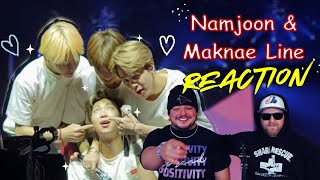 namjoon and his 3 annoying kids - RM & the Maknae Line | BTS REACTION