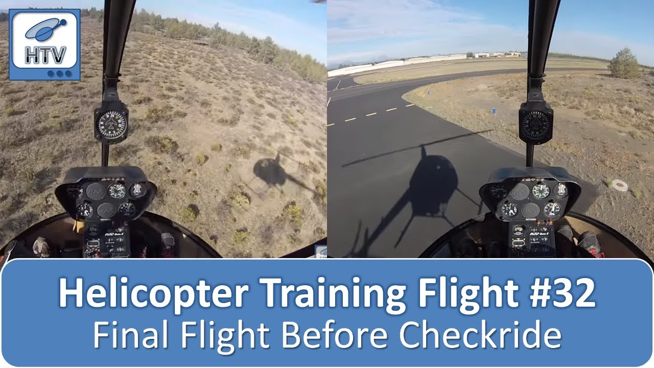 Helicopter Flight Training 32 – Final Flight Before Checkride & Out of Trim Autorotation Technique