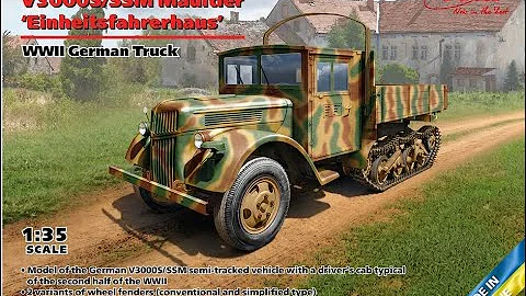 NEW ICM 1/35 V3000S/SSM Maultier Half-track (35410)