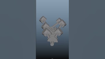 V6 Engine 3D Animation