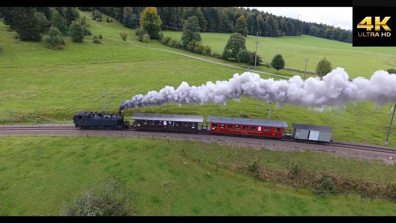 Train's life by a drone - spécial Train à vapeur de "La Traction"