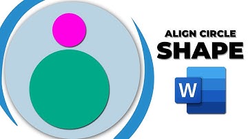 How to align circle shapes in word
