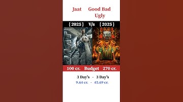 Jaat 🆚 Good Bad Ugly Box office collection | #shorts #vairalvideo