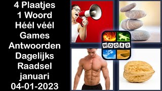 4 Plaatjes 1 Woord - Héél véél Games - 04-01-2023 - Antwoord Dagelijks Raadsel - januari 2023 screenshot 4