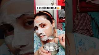 15 Minites Skin Brightining Pack 💖💖💖#viralshort #shorts #beauty #viral #tranding #shortsfeed