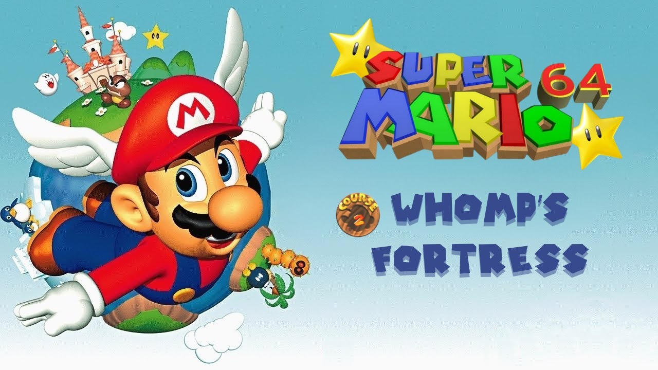Super Mario 64  Course 2 - Whomp's Fortress | 120 Stars Guide | 100% Walkthrough