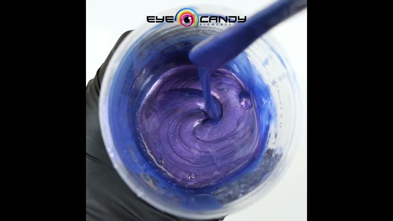 Eye Candy Nokon Blue Mica Powder Pour in Art N Glow Epoxy Resin