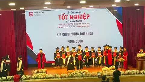 Lễ tốt nghiệp nhận bằng Dược Sĩ