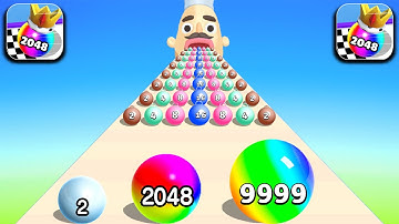 Ball Run 2048, Merge Ball ... New TikTok Gameplay Video 6000 Satisfying Mobile Game Max Levels UPDAS