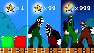 Super Mario Bros. But Every Moon Makes MX vs Mr L Turns To REALISTIC!... (p2) || MARIO HP 1