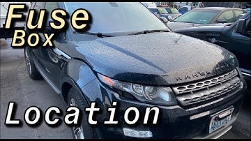 FUSE BOX LOCATION ON A 2012 - 2015 RANGE ROVER EVOQUE