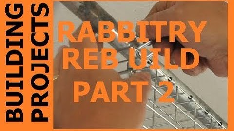 HOMESTEAD BUILDING PROJECTS - Rabbitry Rebuild Part 2.