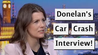 Michelle Donelan's Car Crash Interview Over Natalie Elphicke Defection!