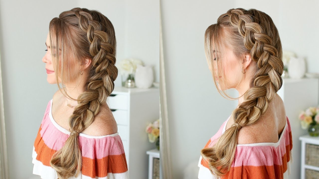 Swept away - try this sweeping half French braid tutorial - Hair