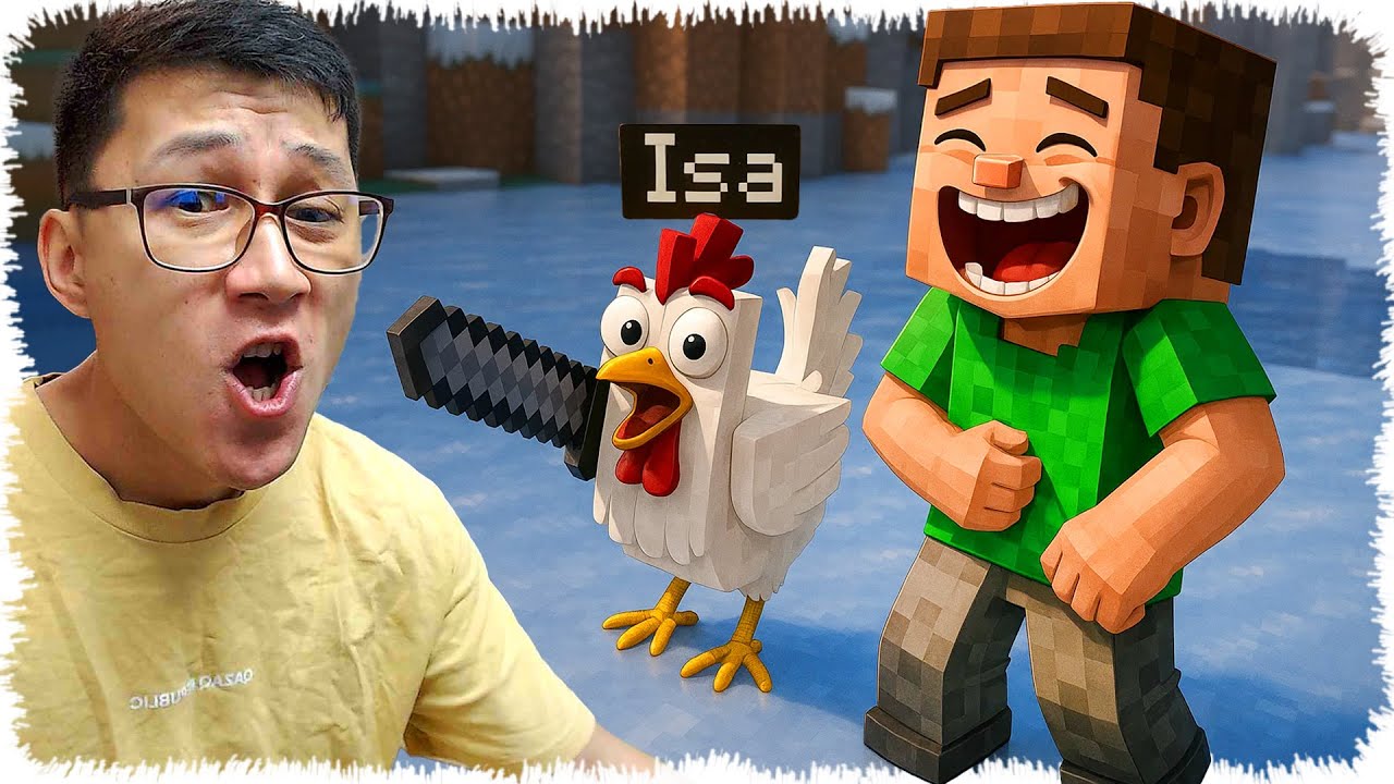 Әзілқой тауық қатты төбелеседі екен ⚔️ (Minecraft) #2