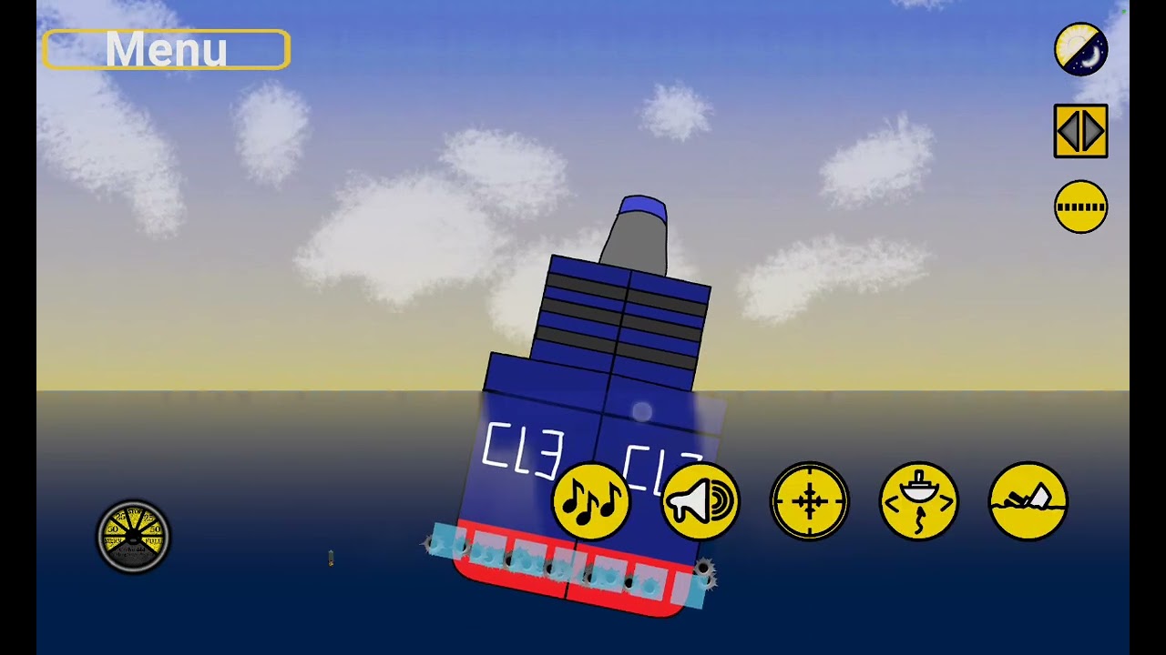 Sinking Qoobies World Cruise Line III(Bow View) 