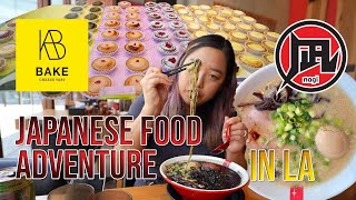 WORLD FAMOUS RAMEN NAGI IN LOS ANGELES! + JAPANESE CHEESE TARTS!