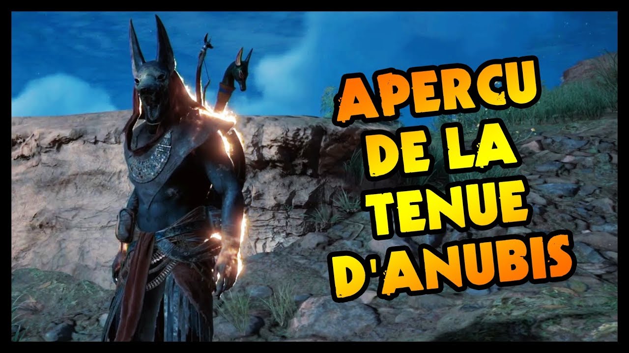 PREMIER APERÇU DE LA TENUE D'ANUBIS (Assassin's Creed Origins) - YouTube