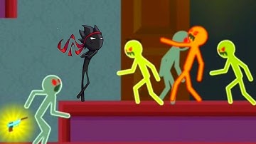 Epic Gameplay!! Stickman vs Angry Zombies Chapter 4 Haunted Manor level 51-54