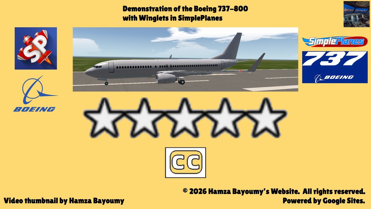 Демонстрация самолета Boeing 737-800 с винглетами в SimplePlanes.