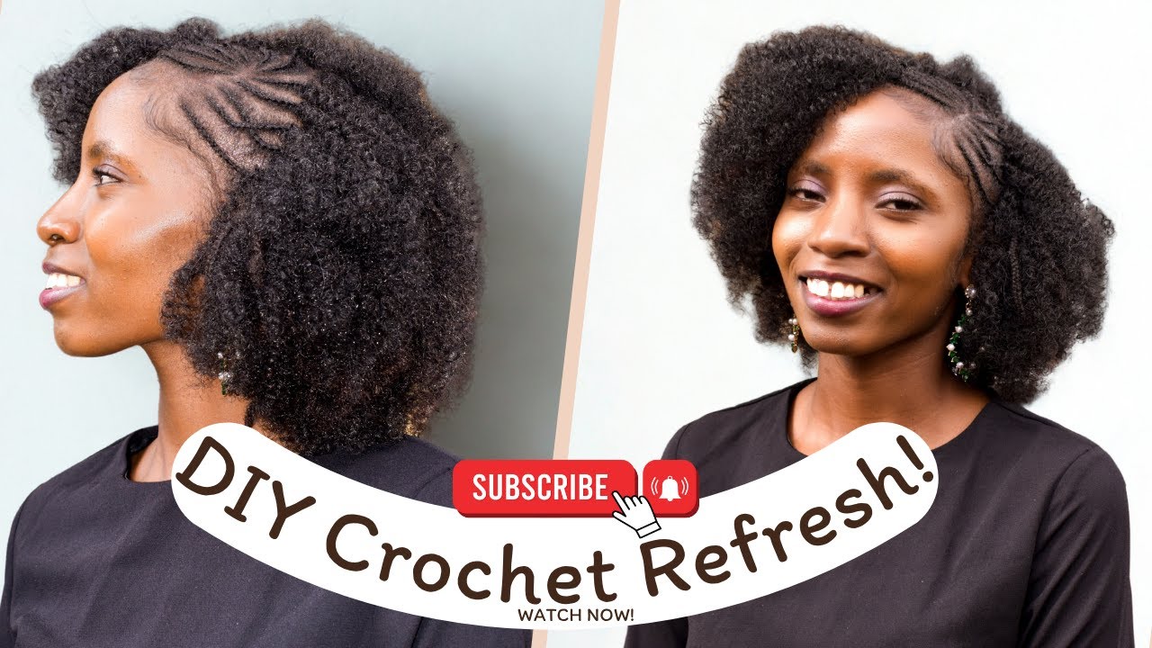 How to Retouch Old Cornrows with Nubian Twists | Fresh & Neat Look ...