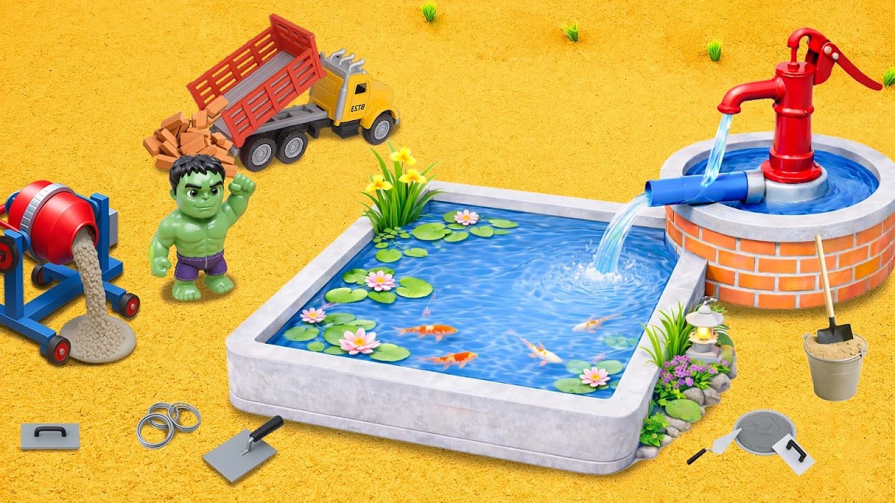 DIY Science Project Mini Water Well - Building a Natural Pond with ...