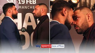 Amir Khan & Kell Brook have to be separated during fiery face-off 😡