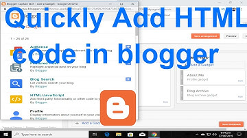 How to add html code to blogger post