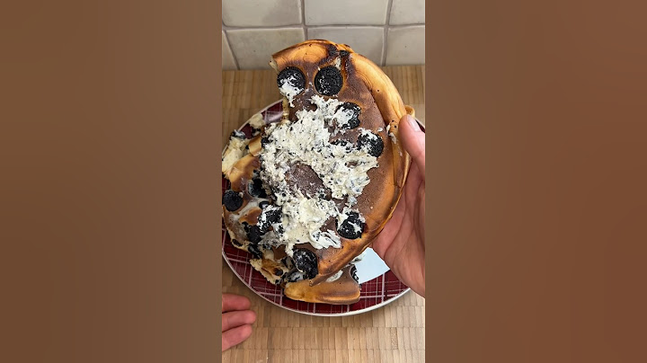 Oreo heart breaking 💔 pancake ! 🥞 🤤